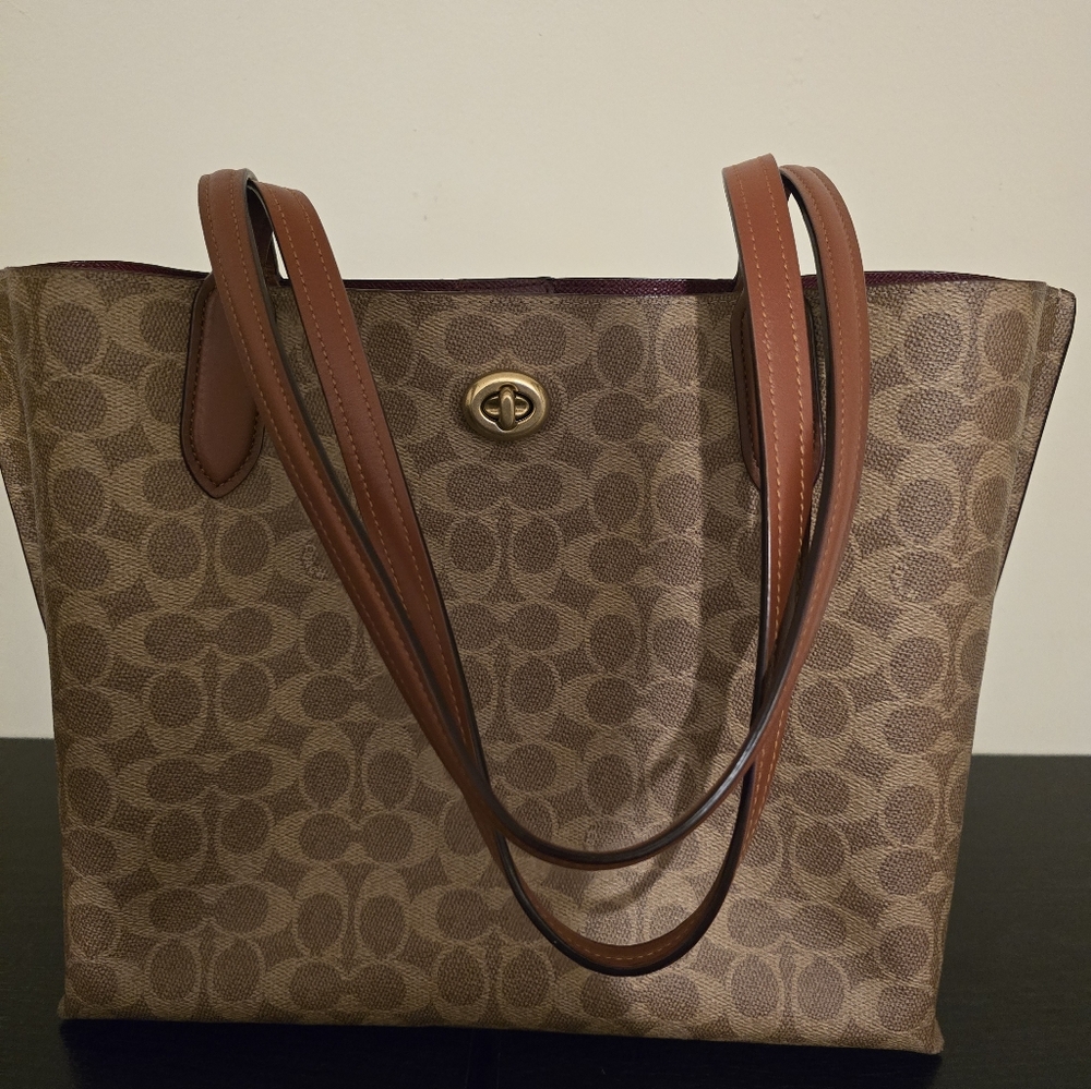 COACH Willow logo print tote bag